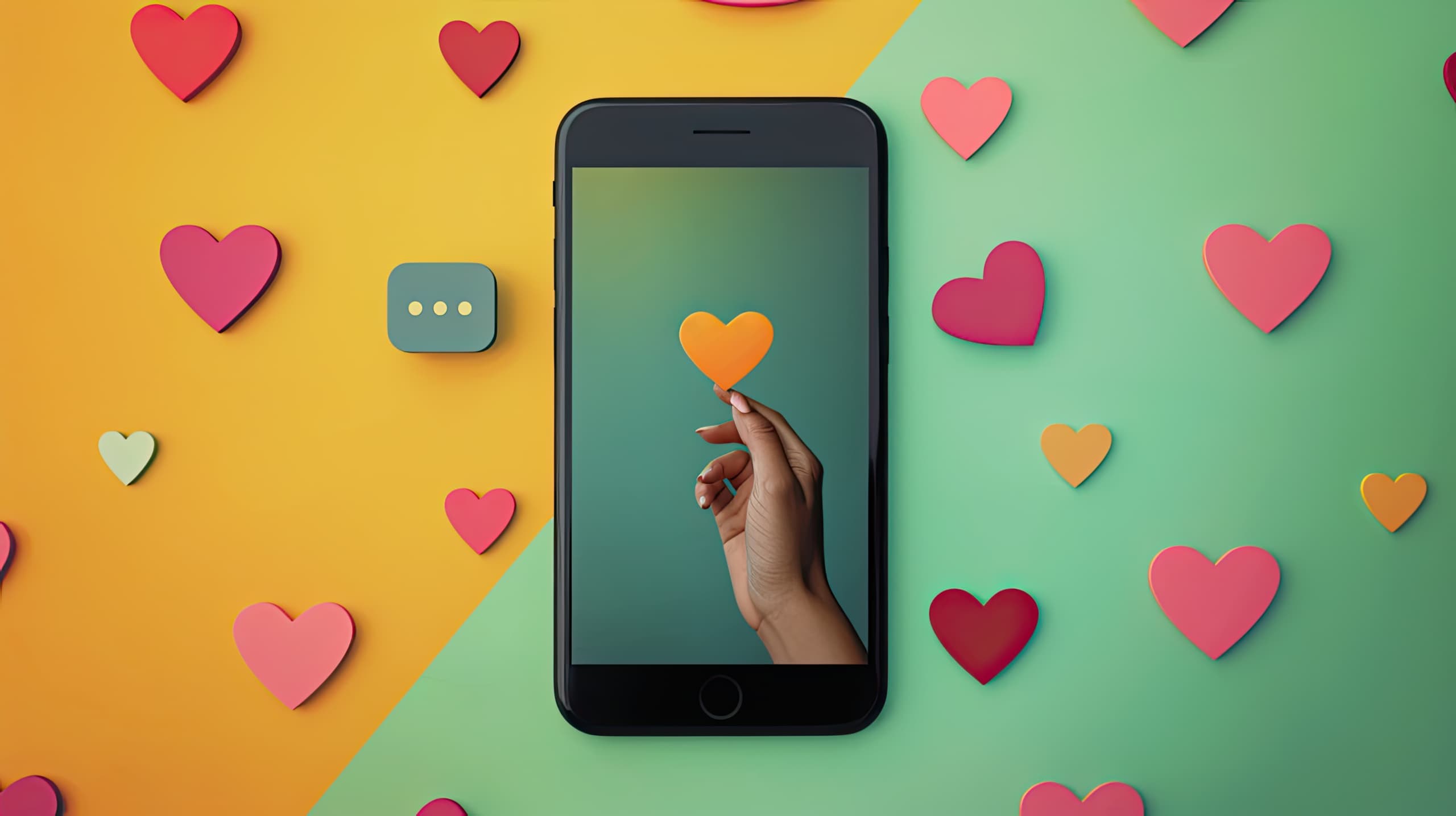 uma tela de smartphone exibindo posts de redes sociais de influenciadores promovendo uma causa social, com ícones de curtidas, para destacar o engajamento e o alcance que os influenciadores podem gerar para uma ONG.