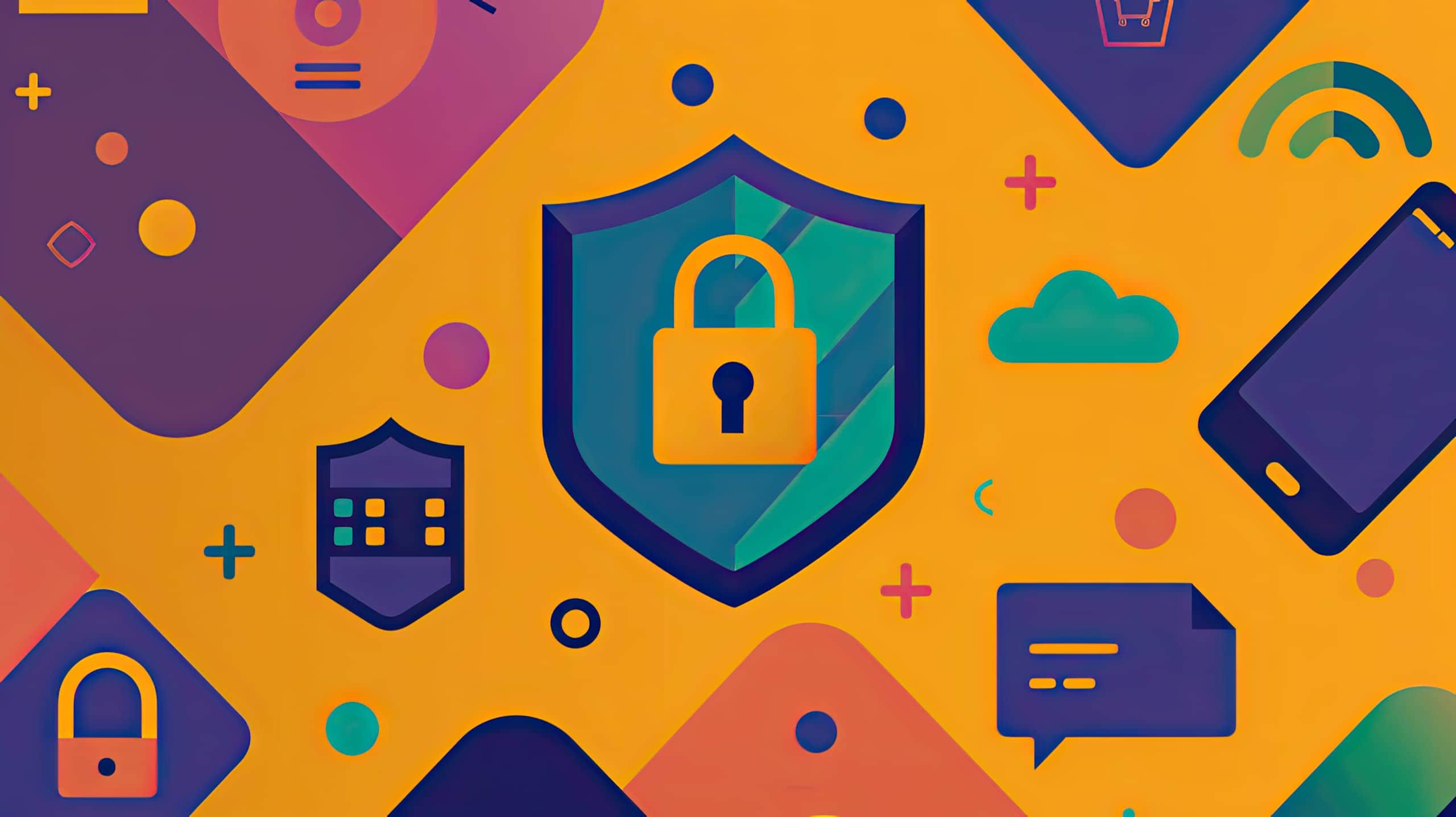 um escudo que protege ícones relacionados ao marketing, como redes sociais, gráficos de engajamento e campanhas publicitárias simbolizando a proteção que as políticas de compliance oferecem contra violações ou riscos no marketing social.