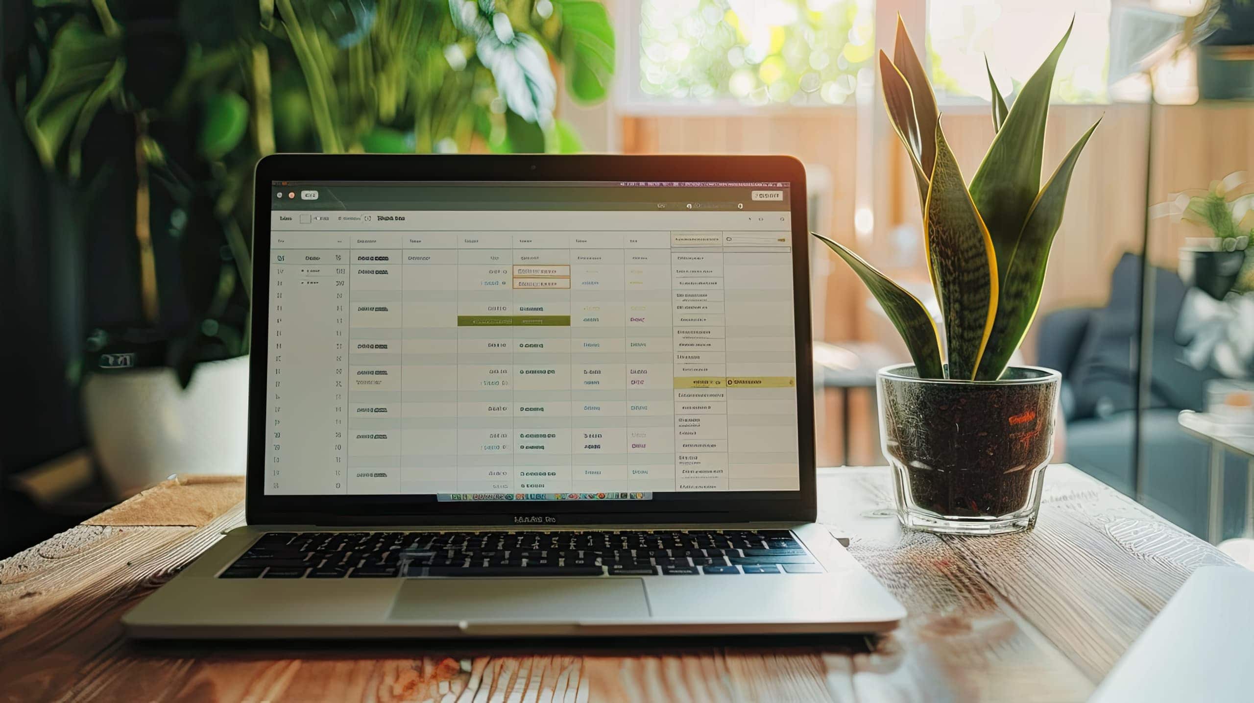 a tela de um laptop ou tablet exibindo um software de gestão de projetos, com tarefas organizadas e prazos definidos. Isso destaca a eficiência e a organização trazidas pela tecnologia.